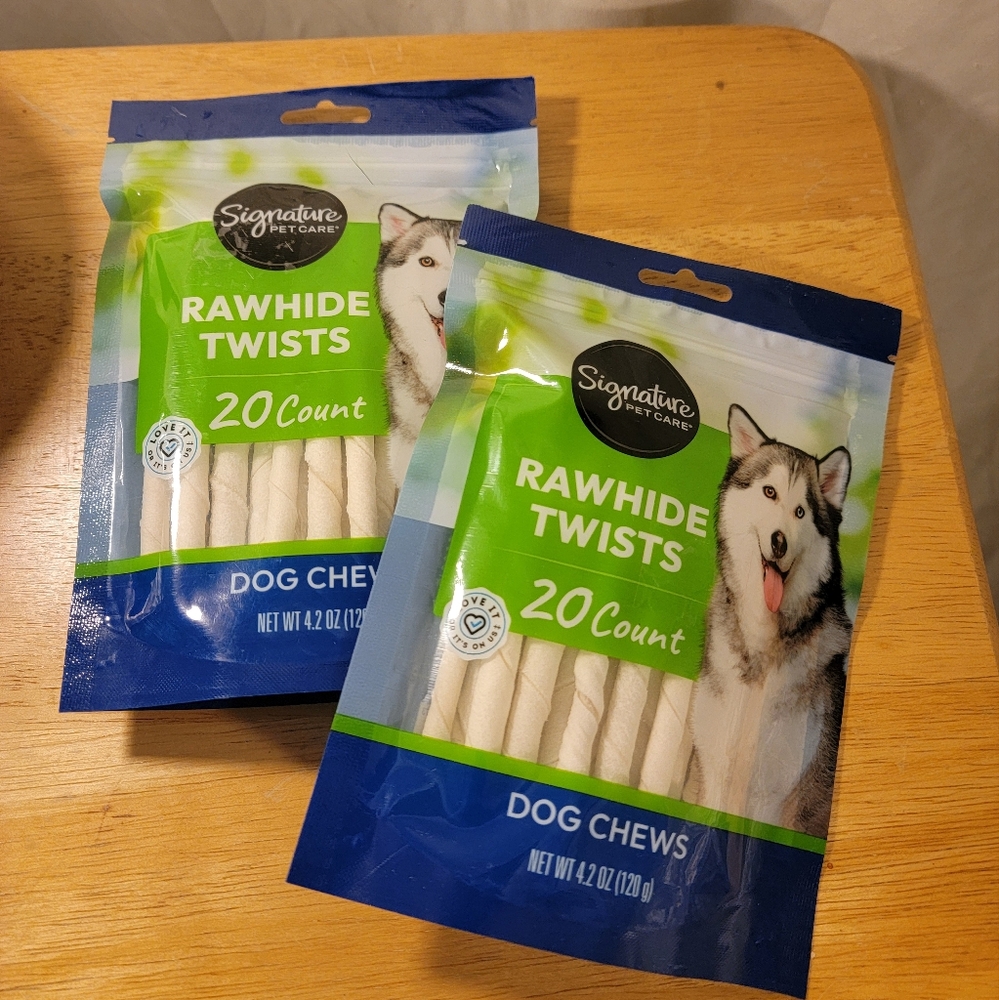 Rawhides Twist for Dogs Set‎ of 2